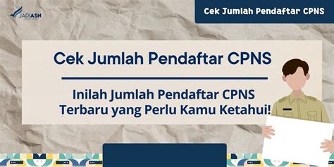 Cek Jumlah Pendaftar CPNS Inilah Jumlah Pendaftar CPNS