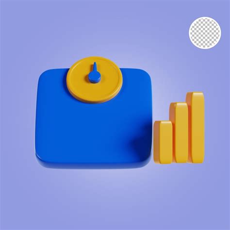 Premium Psd Weight Scales 3d Icon Render