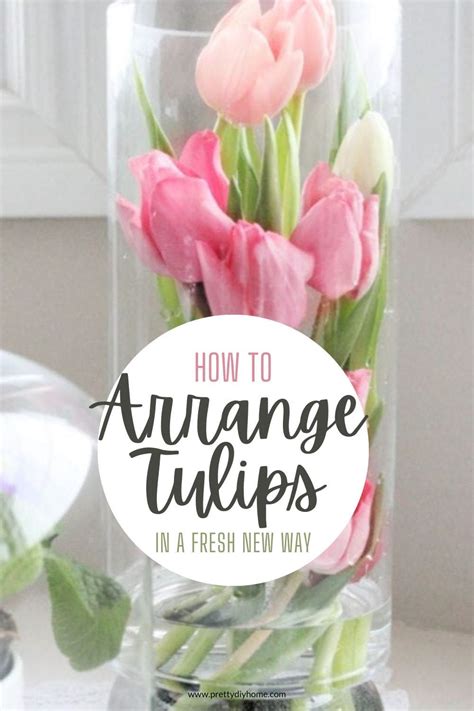 Modern Tulips Inside Vase DIY Arrangement Flower Vase Arrangements