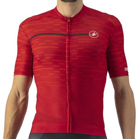 Castelli Insider Fietsshirt Met Korte Mouwen Heren Dark Red 611 BIKE24