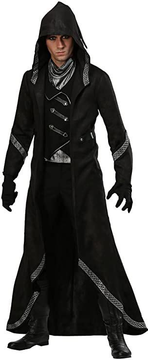 Mens Modern Warlock Costume Dark Wizard Costume Warlock Costume