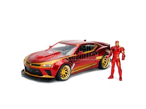 Marvel Diecast Model 1 24 Iron Man And 2016 Chevrolet Camaro Jada Toys Vendiloshop