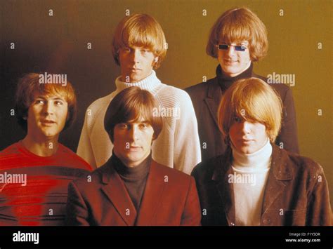 THE BYRDS US group about 1965. Top from left: Chris Hillman, Roger ...