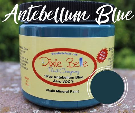 New Dixie Belle Antebellum Blue Chalk Mineral Paint Oz Etsy