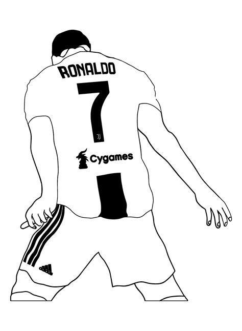 Cristiano Ronaldo Coloring Pages Printable For Free Download