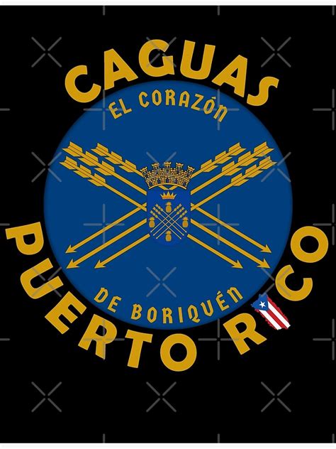 Bandera De Caguas Corazon De Puerto Rico Art Print For Sale By