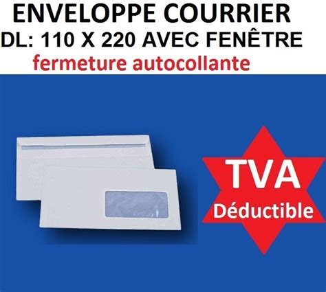 Enveloppe Pochette Papier Blanche Courrier DL C5 A5 C4 A4