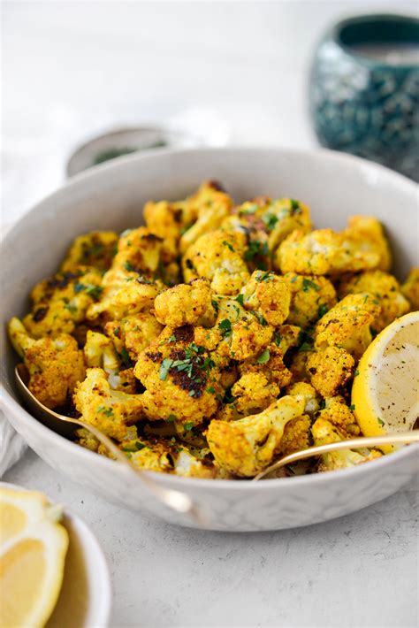 Roasted Curry Cauliflower Simply Scratch