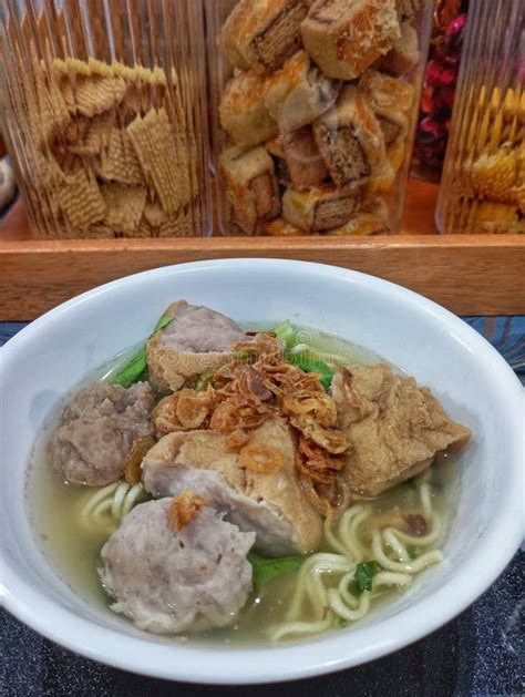 Bakso Es Una Comida Indonesia Tradicional Foto De Archivo Imagen De