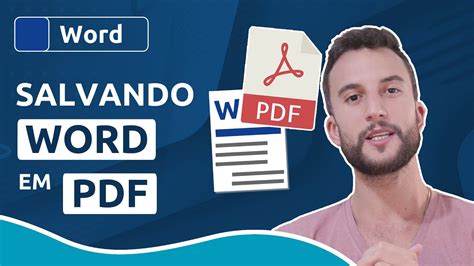 Como salvar arquivos do WORD em PDF 2 métodos dicas de configuração