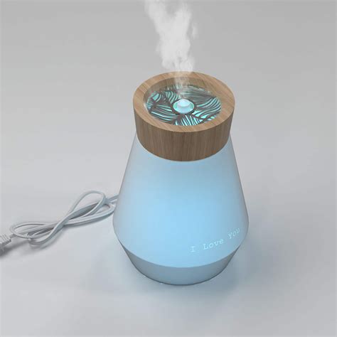 Ceramic Ultrasonic Cool Mist Humidifier With Colorful Night Lights