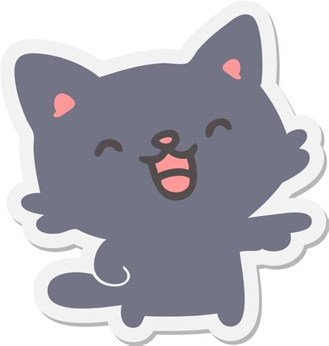 cat pointing and laughing sticker 11120934 Vector Art at Vecteezy