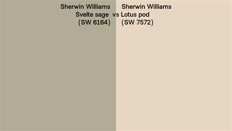 Sherwin Williams Svelte Sage Vs Lotus Pod Side By Side Comparison