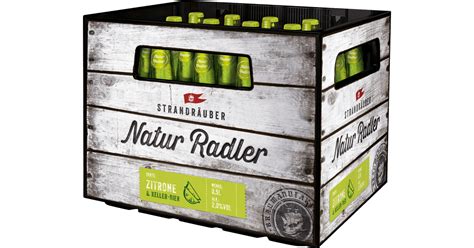 Strandr Uber Bio Natur Radler Zitrone Kasten X L Glas Mehrweg