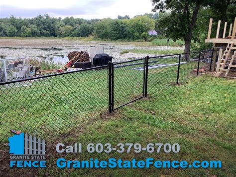 Chain Link Fence Fence Installation In Derry Nh Granite State Fence