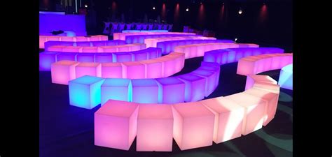 Pouf Lumineux Kube Le Mobilier Qui S Allume Lmqsa