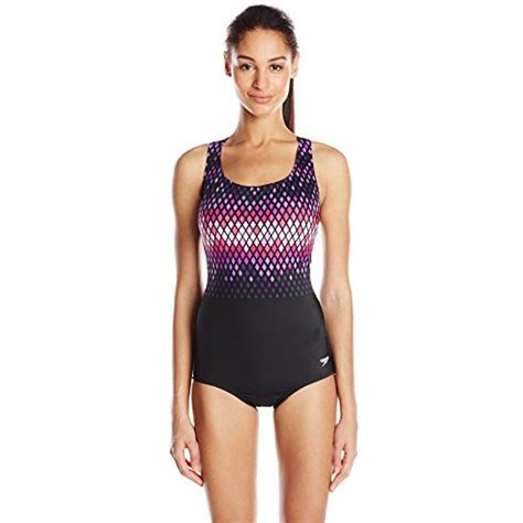 Speedo Womens Powerflex Eco Chlorine Resistant Ultraback One Piece