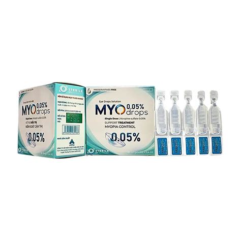 Myodrops 005 Atropin Cpc1 Hỗ Trợ điều Trị Cận Thị Tiến Triển Nhà