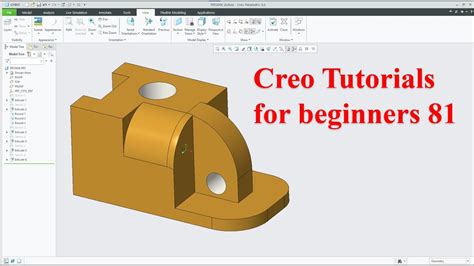 Creo Parametric Tutorials For Beginners Creo Proe Tutorial Youtube