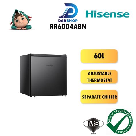 Hisense Fridge 60l Mini Refrigerator Single Door Mini Fridge Peti Sejuk