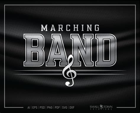 Marching Band Marching Band Logo Band Music Musical Logo - Etsy