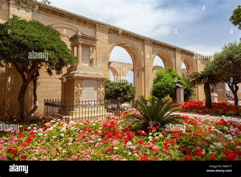 Upper Barrakka Gardens Valletta Malta Stock Photo Alamy