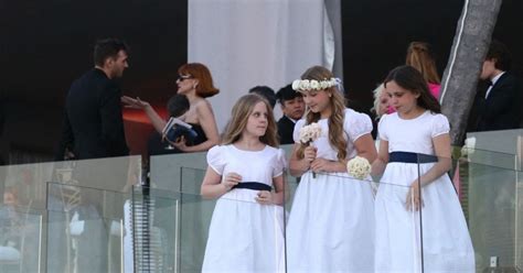 Harper Beckham Les invités lors de la cérémonie de mariage de