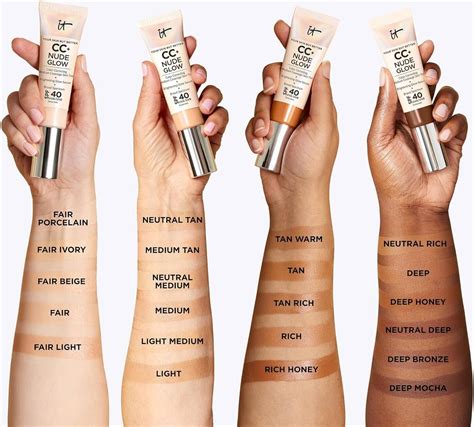 IT Cosmetics CC Nude Glow Lightweight Foundation Glow Serum With SPF 40 With Niacinamide