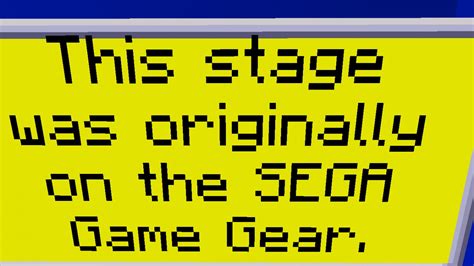 Sega Game Gear: Sonic the Hedgehog - Green Hill Zone Act 3 Minecraft Map