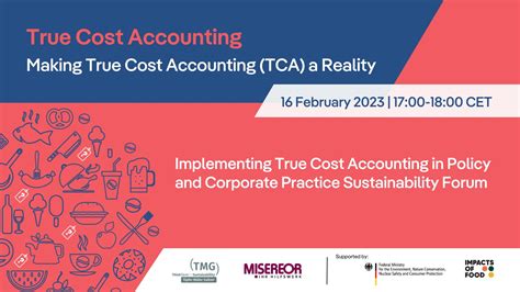 Making True Cost Accounting Tca A Reality Implementing Tca In Policy