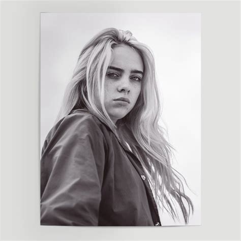 Billie Eilish Your Black And White Poster Wallart Cube Shop