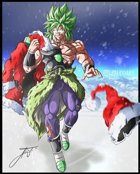 If Broly Meets Santa Claus I Wish You A Merry Christmas Thanks