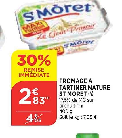 Offre Fromage Tartiner Nature St M Ret Chez Bi