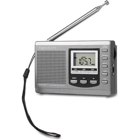 Portable Mini Radios Fm Mw Sw Récepteur Avec Réveil Numérique Récepteur