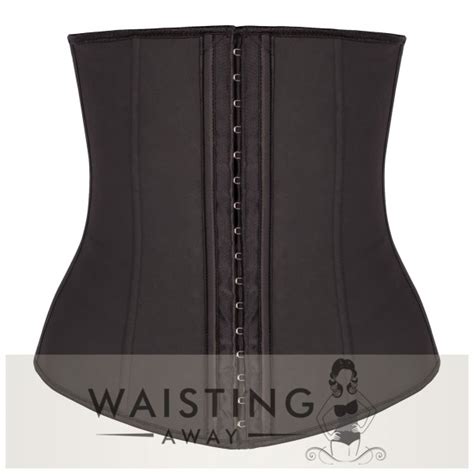 Buy A High Quality Black Steel Bone Latex Waist Trainer Corset For