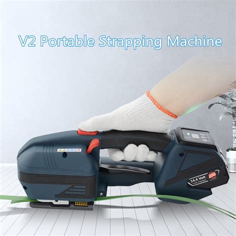 Handheld Electric Baler Full Automatic Strapping Machine V2 LED Digital