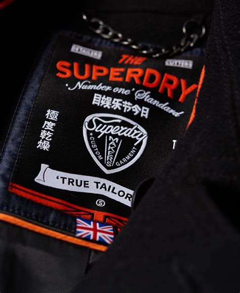 Men S Bridge Coat In Black Superdry Uk