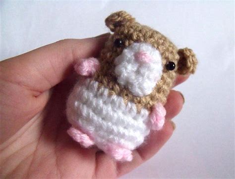 Amigurumi Crochet Hamster Plush Ready To Ship Etsy Crochet Crochet