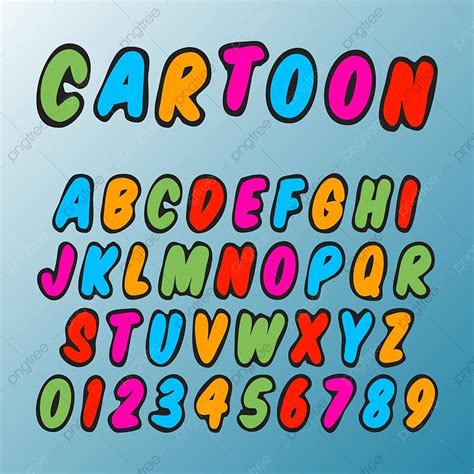 Alphabet Fonts Design Vector Hd Images Alphabet Font Cartoon Design