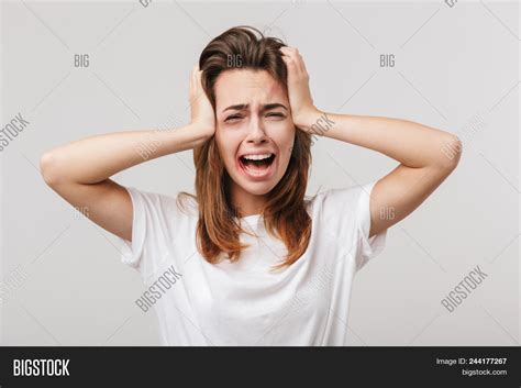 Image Scared Screaming Image And Photo Free Trial Bigstock