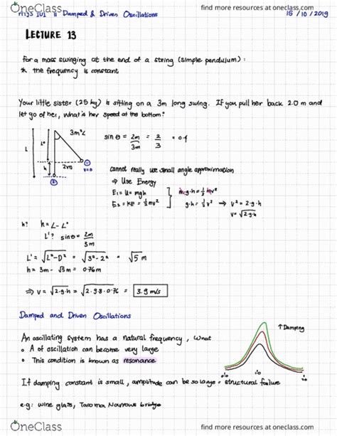 Phys Lecture Notes Fall Lecture Damping Ratio Alprazolam