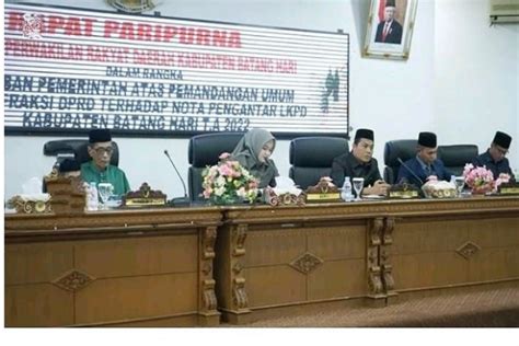 DPRD Kabupaten Batang Hari Gelar Paripurna Penyampaian Jawaban