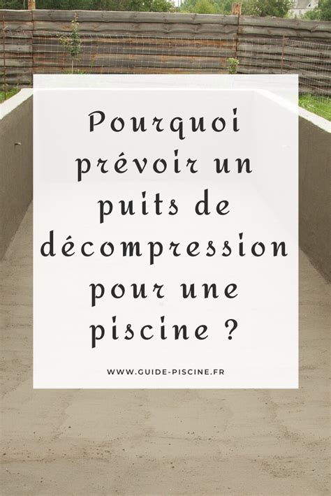 Puit De Decompression Piscine Puits de décompression piscine beton