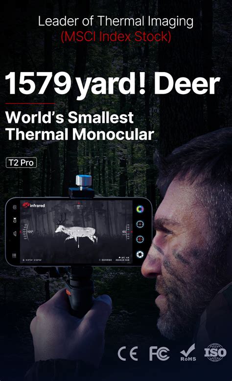 Infiray T2pro Outdoor Hunting Scope Mate Vivid Image Night Vision