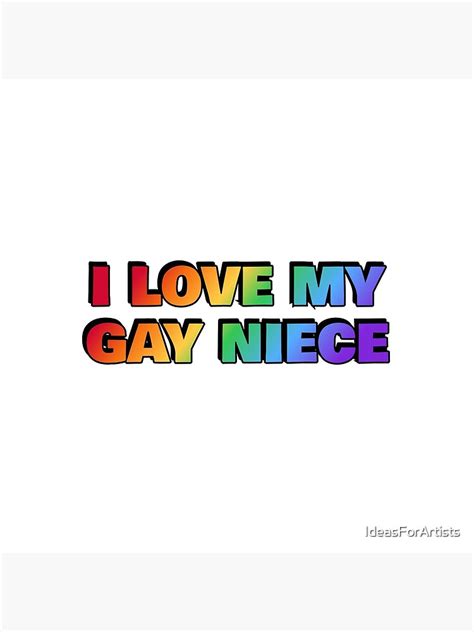 Póster Amo a mi sobrina gay Colores del arco iris del orgullo de IdeasForArtists Redbubble