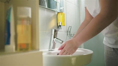 Woman Washing Hands With Liquid Soap People Stock Video Video Vintage