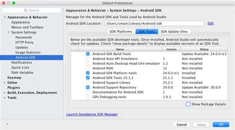 Android Studio S Sdk Avd Manager For Intellij Idea Stack Overflow