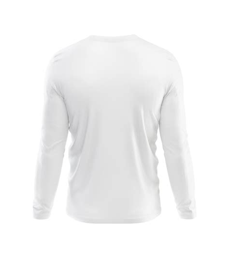 Camiseta Blanca De Manga Larga En Blanco Plantilla Aislada En Un Fondo