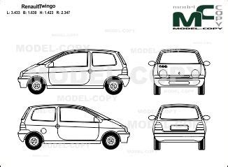 Renault Twingo Blueprints Ai Cdr Cdw Dwg Dxf Eps Pdf