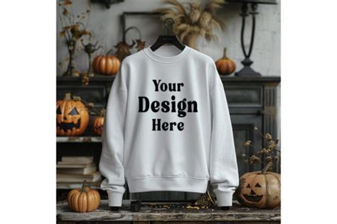 Gildan Halloween Sweatshirt Mockup Graphic By Bestmockupstore